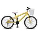 Ficha técnica e caractérísticas do produto Bicicleta Aro 20 Magie Sem Marchas Amarelo Kyklos - Amarelo