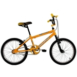 Bicicleta Aro 20 Menino Cross Freestyle BMX Mutante Amarela