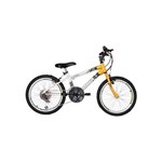 Ficha técnica e caractérísticas do produto Bicicleta Aro 20 Mtb 18 Marchas Evolution Masculina - Amarelo