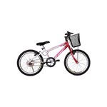 Ficha técnica e caractérísticas do produto Bicicleta Aro 20 Mtb Sem Marcha Charme Feminina com Cestão Athor Bike