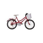 Ficha técnica e caractérísticas do produto Bicicleta Aro 20 Nature com Cestão Vermelha Athor Bike