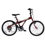 Ficha técnica e caractérísticas do produto Bicicleta Aro 20 Prince T20 6M0708295 C/ 6 Velocidades - Cereja