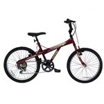 Bicicleta Aro 20 Prince T20 6M0708295 C/ 6 Velocidades - Cereja