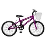 Ficha técnica e caractérísticas do produto Bicicleta Aro 20 Serena Aro 20 Violeta Master Bike