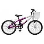 Bicicleta Aro 20 Serena - Master Bike - Violeta com Branco