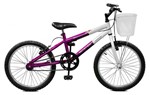Ficha técnica e caractérísticas do produto Bicicleta Aro 20 Serena Violeta/branco Masterbike - Master Bike
