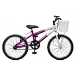 Ficha técnica e caractérísticas do produto Bicicleta Aro 20 Serena Violeta com Branco Feminina - Master Bike