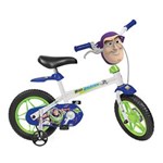 Ficha técnica e caractérísticas do produto Bicicleta Aro 12 Bandeirante Buzz Lightyear - Branco/Verde/Azul