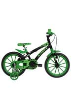 Ficha técnica e caractérísticas do produto Bicicleta Aro 16 Baby Lux Masculina Preta e Verde Athor Bikes