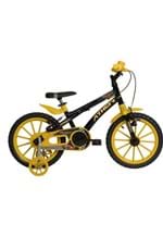 Ficha técnica e caractérísticas do produto Bicicleta Aro 16 Baby Lux Preta e Amarela Athor Bikes