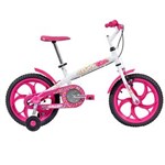 Ficha técnica e caractérísticas do produto Bicicleta Aro 16 Caloi Ceci T10R16V1 - Branca/Rosa