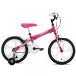 Bicicleta Infantil Aro 16 Houston Bloom Rosa