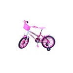 Ficha técnica e caractérísticas do produto Bicicleta Aro 16 F.Milla Pink/Branco C/ Ac Rosa Dalannio Bike
