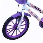 Ficha técnica e caractérísticas do produto Bicicleta Aro 16 F.Milla Violeta/Branco C/ Ac Violeta Dalannio Bike