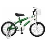 Bicicleta Aro 16 Feminina Infantil Goiás E. C. Esmeralda Verde/branco - Master Bike