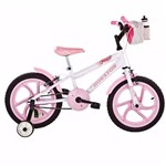 Ficha técnica e caractérísticas do produto Bicicleta Aro 16 Feminina Tina Branca - Houston