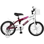 Bicicleta Aro 16 Free Girl Violeta com Branco Feminino - Master Bike