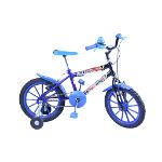 Ficha técnica e caractérísticas do produto Bicicleta Aro 16 M. Kids Azul/Preto C/ Ac Azul Dalannio Bike