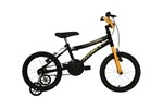 Ficha técnica e caractérísticas do produto Bicicleta Aro 16 Masculina Atx Preta/Amarela - Athor