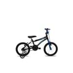 Ficha técnica e caractérísticas do produto Bicicleta Aro 16 Masculina Atx Preta/azul - Preta/azul - Athor