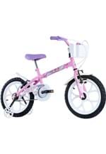 Ficha técnica e caractérísticas do produto Bicicleta Aro 16 Pinky Branco E Rosa Track Bikes