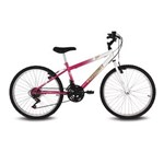 Ficha técnica e caractérísticas do produto Bicicleta Aro 24 Live Branca e Pink Verden Bikes