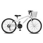 Ficha técnica e caractérísticas do produto Bicicleta Aro 24 Magie 21v Branca Kyklos - Branco