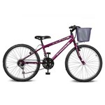 Ficha técnica e caractérísticas do produto Bicicleta Aro 24 Magie 21v Violeta Kyklos - Roxo