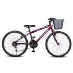 Ficha técnica e caractérísticas do produto Bicicleta Aro 24 Magie 21v Violeta Kyklos