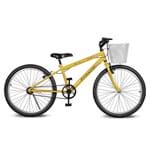 Ficha técnica e caractérísticas do produto Bicicleta Aro 24 Magie Sem Marchas Amarelo Kyklos