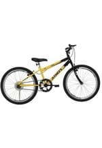 Ficha técnica e caractérísticas do produto Bicicleta Aro 24 Mtb Sem Marcha Legacy Masculina Amarela Athor Bikes