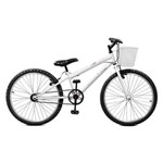Ficha técnica e caractérísticas do produto Bicicleta Aro 24 Serena Branco Feminina Sem Marchas - Master Bike