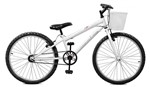Ficha técnica e caractérísticas do produto Bicicleta Aro 24 Serena Branco Masterbike - Master Bike