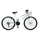 Ficha técnica e caractérísticas do produto Bicicleta Aro 26 Feminina Master Bike Serena Plus 21 Marchas Branco