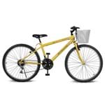 Ficha técnica e caractérísticas do produto Bicicleta Aro 26 Magie 21V Amarelo Kyklos
