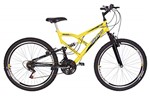 Ficha técnica e caractérísticas do produto Bicicleta Aro 26 Status Full (Amarelo)