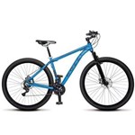 Ficha técnica e caractérísticas do produto Bicicleta Aro 29 Freio a Disco Shimano MTB Alumínio - Azul Claro