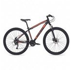 Ficha técnica e caractérísticas do produto Bicicleta Aro 29 Mountain Bike Venice 2.0 Mormaii Alumínio + Shimano + Suspensão - Preto-Laranja