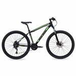Ficha técnica e caractérísticas do produto Bicicleta Aro 29 Mountain Bike Venice 3.0 Mormaii Alumínio + Shimano + Suspensão Preto-verde