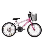 Ficha técnica e caractérísticas do produto Bicicleta Athor Aro 20 Mtb 18/M Charmy Feminino C/ Cestão - Rosa