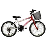 Ficha técnica e caractérísticas do produto Bicicleta Athor Aro 20 Mtb 18/m Charmy Feminino C/ Cestão - Vermelha