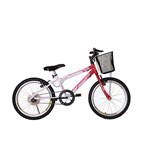 Ficha técnica e caractérísticas do produto Bicicleta Athor Aro 20 Mtb S/M Charmy Feminino C/ Cestão - Vermelha