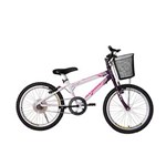 Ficha técnica e caractérísticas do produto Bicicleta Athor Aro 20 Mtb S/M Charmy Feminino C/ Cestão - Violeta