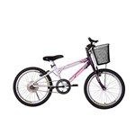 Ficha técnica e caractérísticas do produto Bicicleta Athor Aro 20 Mtb S/M Charmy Feminino C/ Cestão - Violeta