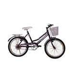 Bicicleta Athor Aro 20 Nature Feminino com Cestão - Violeta