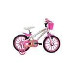 Ficha técnica e caractérísticas do produto Bicicleta Athor Aro 16 Baby Lux Branca com Kit Branco Aro 16