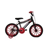 Ficha técnica e caractérísticas do produto Bicicleta Athor Aro 16 Max Aluminio Masculino Preta com Kit Vermelho