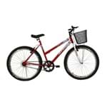Ficha técnica e caractérísticas do produto Bicicleta Athor Aro 26 Sem Marcha Model Vermelha
