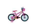 Ficha técnica e caractérísticas do produto Bicicleta Baby Lux Feminino Aro 16 com Cestinha e Buzina 30113 Athor