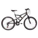 Ficha técnica e caractérísticas do produto Bicicleta Big Rider 24 V Aro 26 Aero Preto 24 Marchas - Mormaii